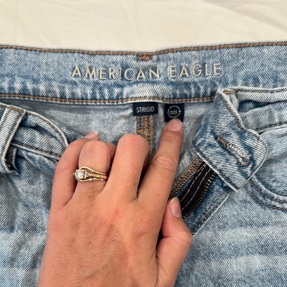 American Eagle Outfitters Blue Straight Leg Jeans